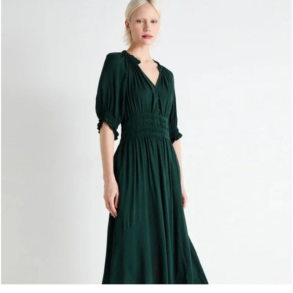 GAP Dark Green Long Sleeve Dress